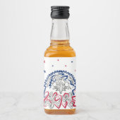 独立記念日アメリカンイーグル リキュールボトルラベル (正面)