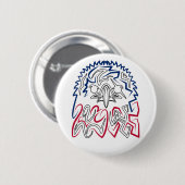 独立記念日アメリカンイーグル 缶バッジ (正面&裏面)