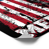 独立記念日アメリカ国旗のパー ポスター (角)