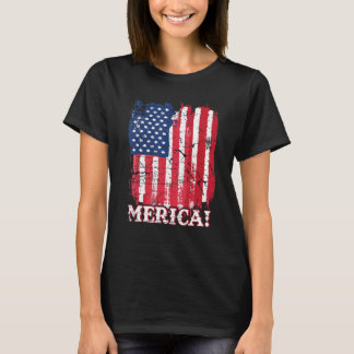 独立記念日アメリカ国旗のパー Tシャツ