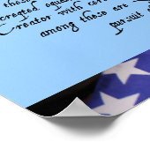 独立記念日アメリカ国旗のポスター ポスター (角)