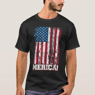 独立記念日アメリカ国旗の愛国者 Tシャツ