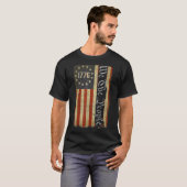 独立記念日アメリカ国旗Patriotic 1776我々T Tシャツ (正面フル)