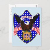 独立記念日イーグル ポストカード (正面/裏面)