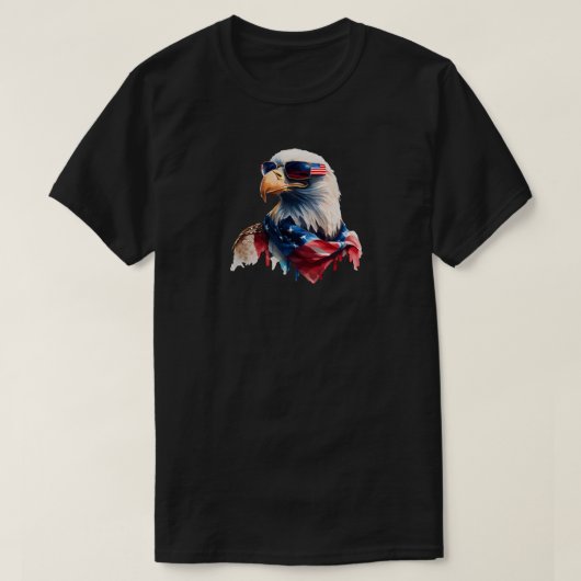 独立記念日イーグルTシャツ Tシャツ (デザイン正面)