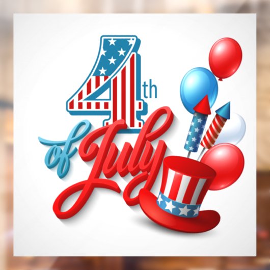 独立記念日ウィンドウの固定 ウィンドウサイン (シート2)