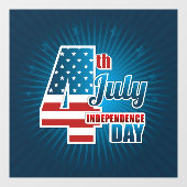 独立記念日ウィンドウの固定 ウィンドウサイン (シート)