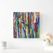 独立記念日ウォールクロック スクエア壁時計 (ホーム)