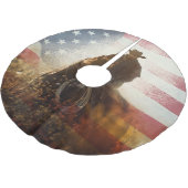 独立記念日カウボーイイメージ。 ブラッシュドポリエステルツリースカート (アングル)