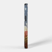 独立記念日カウボーイイメージ。 iPhoneケース (右側面)