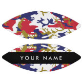 独立記念日カモフラージュあなたの名前をパーソナライズ アメリカンフットボール (パネル)