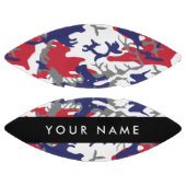 独立記念日カモフラージュあなたの名前をパーソナライズ アメリカンフットボール (パネル)