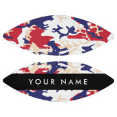 独立記念日カモフラージュあなたの名前をパーソナライズ アメリカンフットボール (パネル)