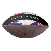 独立記念日カモフラージュあなたの名前をパーソナライズ アメリカンフットボール (回転270)