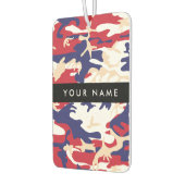 独立記念日カモフラージュあなたの名前をパーソナライズ カーエアーフレッシュナー (左)