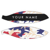 独立記念日カモフラージュあなたの名前をパーソナライズ バスケットボール (パネル)