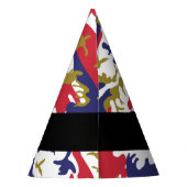 独立記念日カモフラージュあなたの名前をパーソナライズ パーティーハット (裏面)