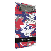 独立記念日カモフラージュあなたの名前をパーソナライズ ミニクリップボード (アングル)