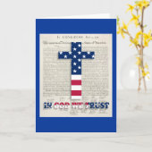 独立記念日カード カード (黄色い花)