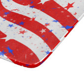 独立記念日カーブした星とストライプ カッティングボード (角)