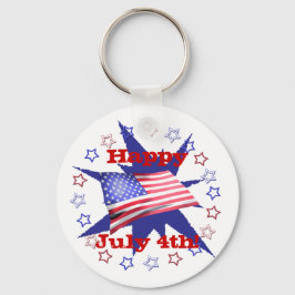 独立記念日スターサークル キーホルダー