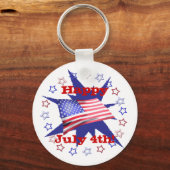 独立記念日スターサークル キーホルダー (正面)