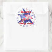 独立記念日スターサークル ラウンドシール (バッグ)