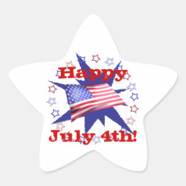 独立記念日スターサークル 星シール