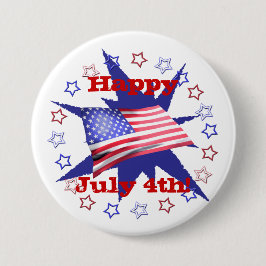 独立記念日スターサークル 缶バッジ