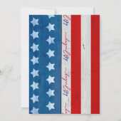 独立記念日パーティー 招待状 (裏面)