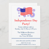 独立記念日パーティー 招待状 (正面/裏面)