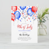 独立記念日パーティー 招待状 (スタンド正面)