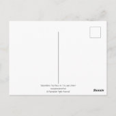 独立記念日マウスNo. 1水彩画 ポストカード (裏面)