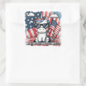 独立記念日ユニコーン スクエアシール (バッグ)