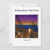 独立記念日ユーモアパーティの招待状 招待状 (正面)