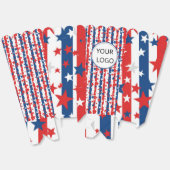 独立記念日ロゴビジネスポップコーンボックス フェイバーボックス (見開き)