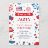 独立記念日祭りバーベキュー枠 招待状 (正面)