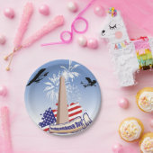 独立記念日紙プレート ペーパープレート (パーティー)