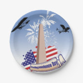 独立記念日紙プレート ペーパープレート (正面)