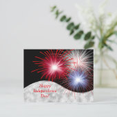 独立記念日赤白青愛国心 シーズンポストカード (スタンド正面)