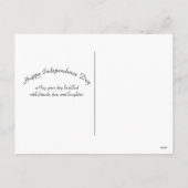 独立記念日赤白青愛国心 シーズンポストカード (裏面)