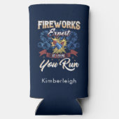 独立記念日走花火もし専門走者 スリム缶クーラー (裏面)