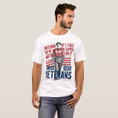 独立記念日退役軍人Tシャツ Tシャツ (正面フル)