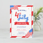 独立記念日ＢＢＱパーティー 招待状 (スタンド正面)