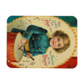 独立記念日1776年7月4日ドラマー・ガール マグネット (横)