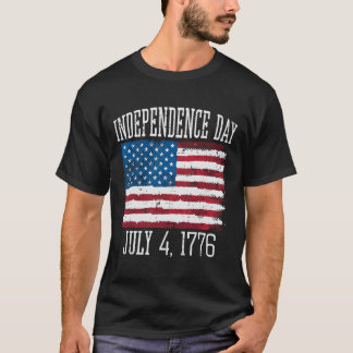 独立記念日1776年7月4日7月アメリカ男性 Tシャツ