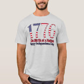 独立記念日1776 Tシャツ (正面)