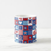 独立記念日2023年7月4日統一された州 コーヒーマグカップ (中央)