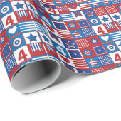 独立記念日2023年7月4日統一された州 ラッピングペーパー (ロールコーナー)