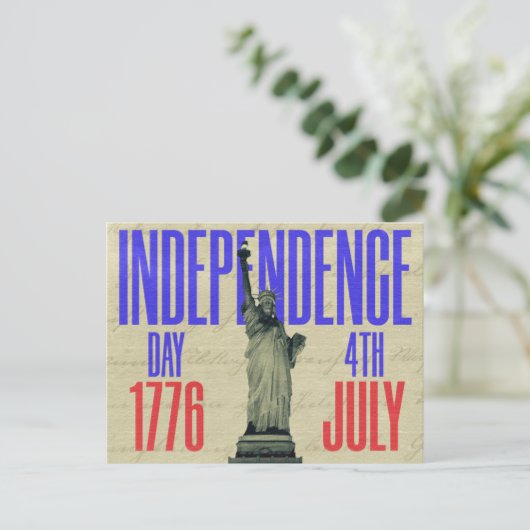 独立記念日7月4日はがき シーズンポストカード (スタンド正面)